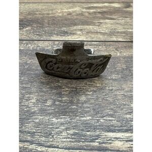 Vintage COCA-COLA Cast Iron Wall Mount Bottle Opener Made in USA‎